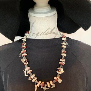 Necklace from Suriname, made of seeds and charms